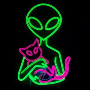 Alien Neon Sign for Wall Decor